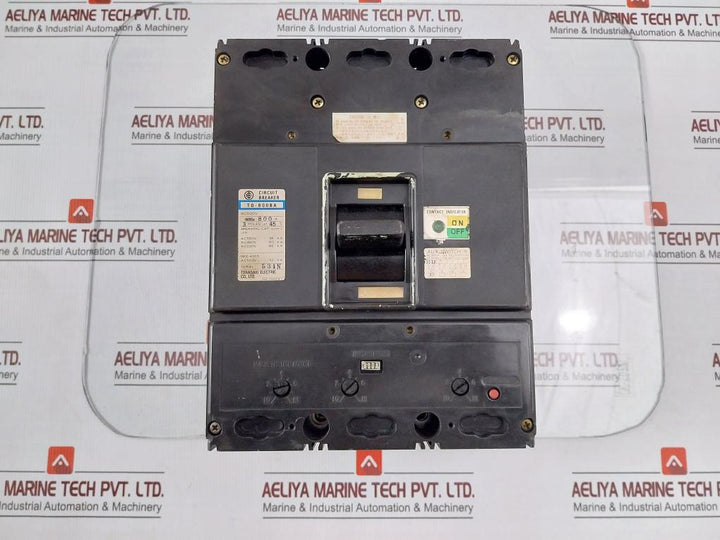 Terasaki T0-800Ba 3-pole Molded Case Circuit Breaker Ac600V 60Hz 800A