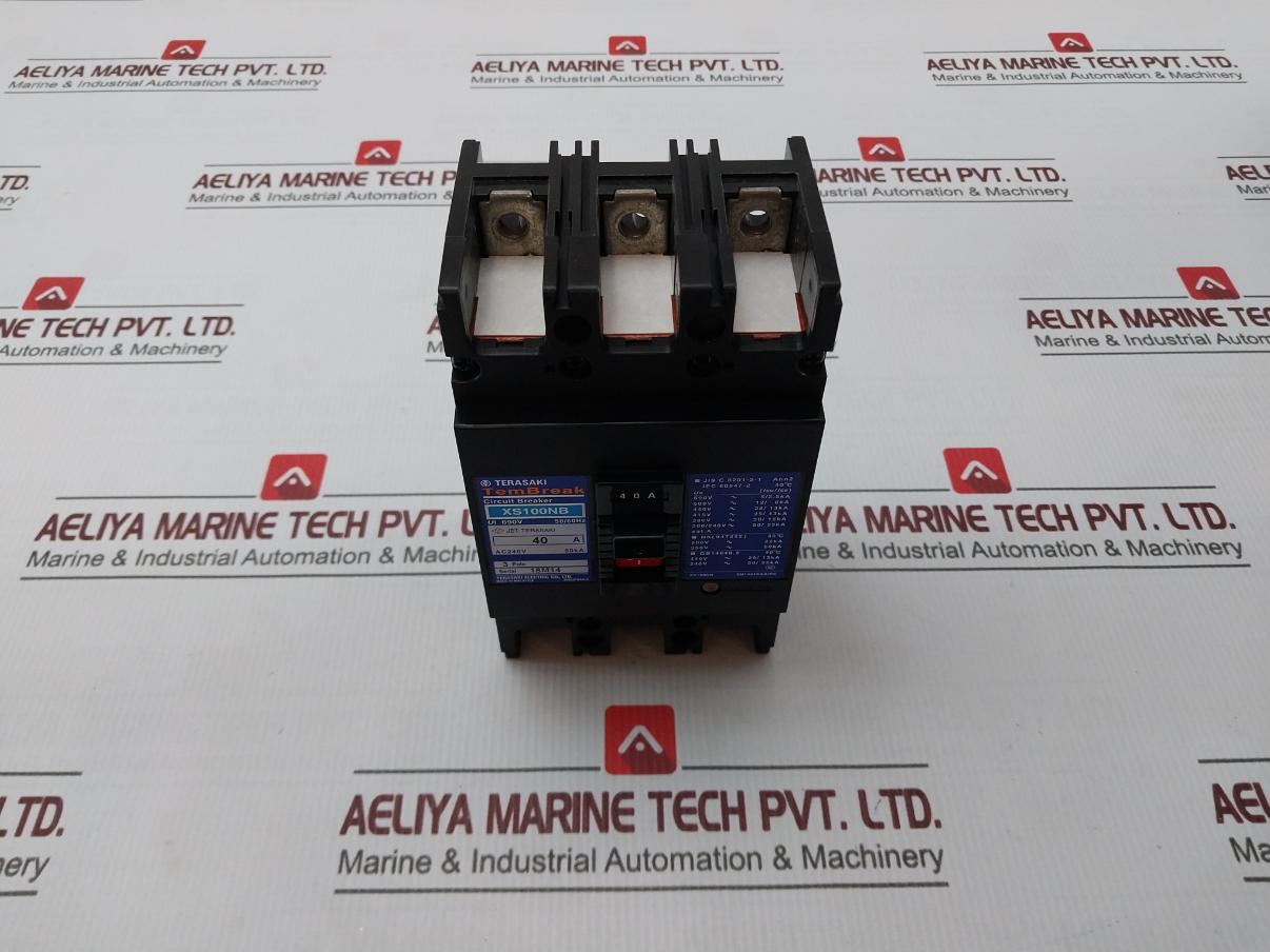 Terasaki Xs100Nb Circuit Breaker 50/60Hz Jis C 8201-2-1 Ann2 200/240V - 50/25Ka