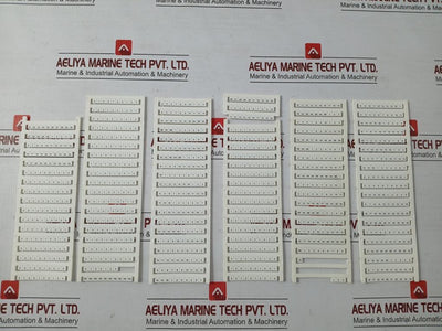 Terminal Block Marker Kit Weidmuller Dek 5/6 Mc Neutral Terminal