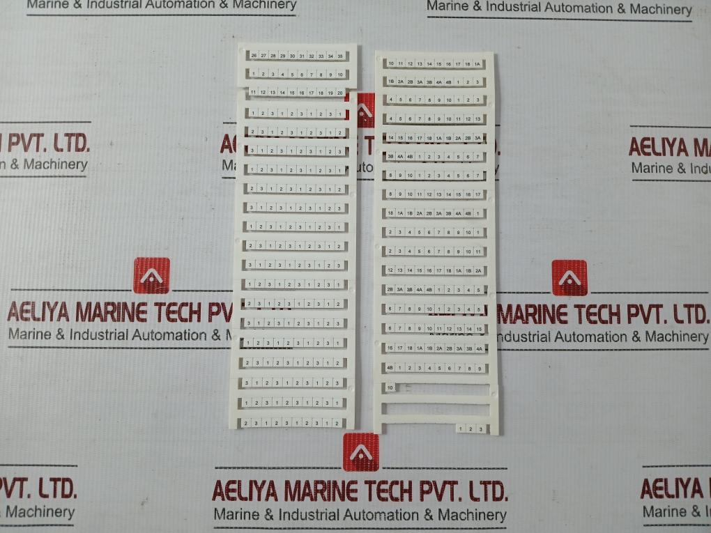 Terminal Block Marker Kit Weidmuller Dek 5/6 Mc Neutral Terminal