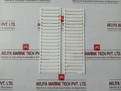 Terminal Block Marker Kit Weidmuller Dek 5/6 Mc Neutral Terminal