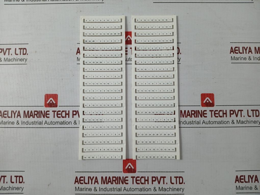 Terminal Block Marker Kit Weidmuller Dek 5/6 Mc Neutral Terminal