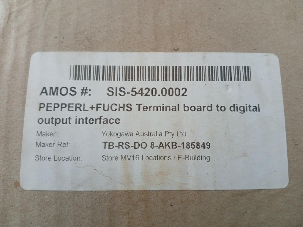 Terminal Board To Digital Output Interface For Yokogawa Tb-rs-do8-akb-185849 Pepperl+Fuchs 185849