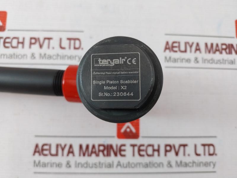 Teryair X2 Pneumatic Hard Steel Tipped Scabbler - Single Piston Head