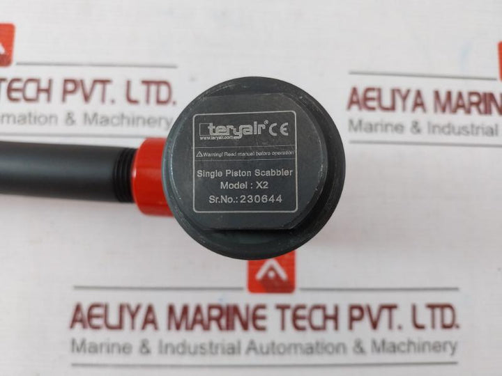 Teryair X2 Pneumatic Hard Steel Tipped Scabbler - Single Piston Head