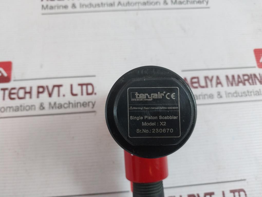 Teryair X2 Pneumatic Hard Steel Tipped Scabbler - Single Piston Head 1027723