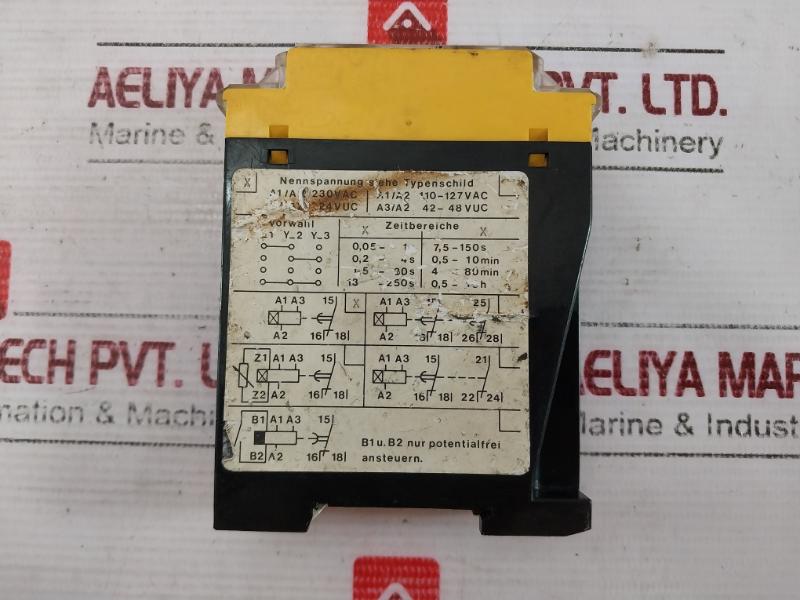 Tesch E58.2 Time Delay Relay 230Vac/24Vuc 50/60Hz 250Vac/5A Ac15 Dc13