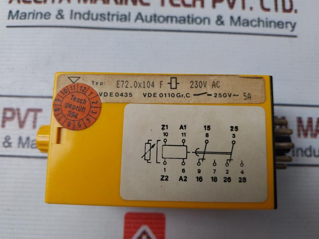 Tesch E72.0X104 F Timer Relay 1,5-30 Sec