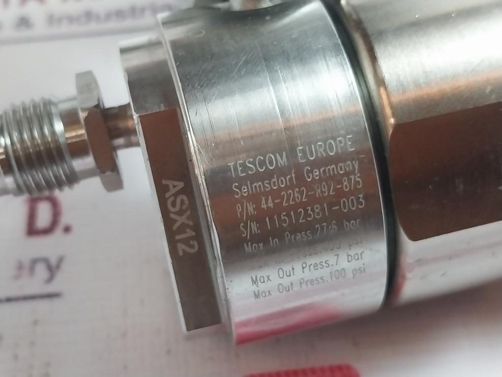 Tescom 44-2262-r92-875 Pressure Regulator