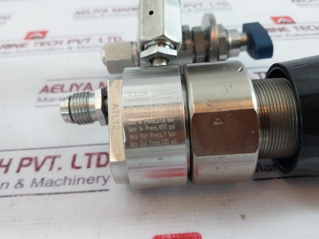 Tescom 44-2262-r92-875 Pressure Regulator Hm20a-4vklq-gf4-sp-300psi