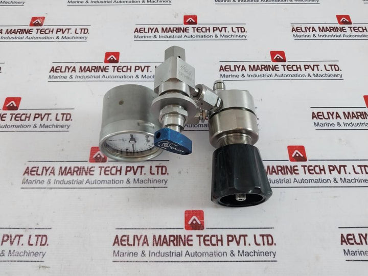Tescom 44-2262-r92-875 Pressure Regulator Hm20a-4vklq-gf4-sp-300psi