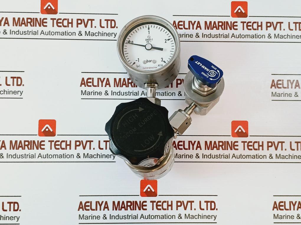 Tescom 44-2262-r92-875 Pressure Regulator, En837-1, 316l, Class 1.6