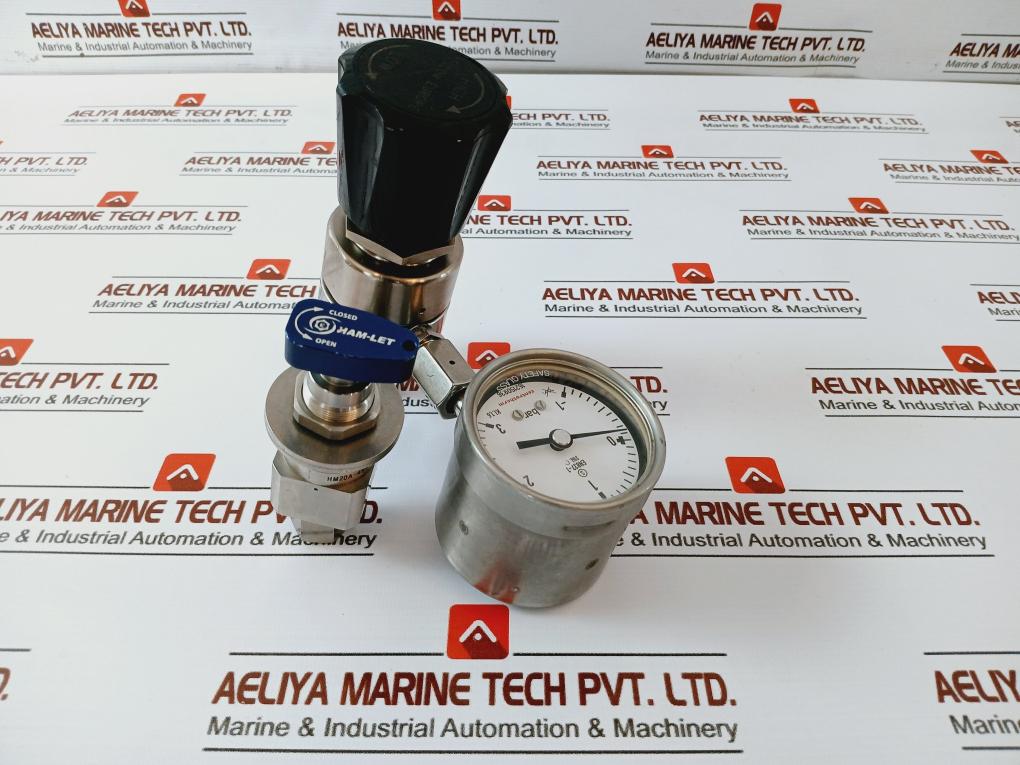 Tescom 44-2262-r92-875 Pressure Regulator, En837-1, 316l, Class 1.6