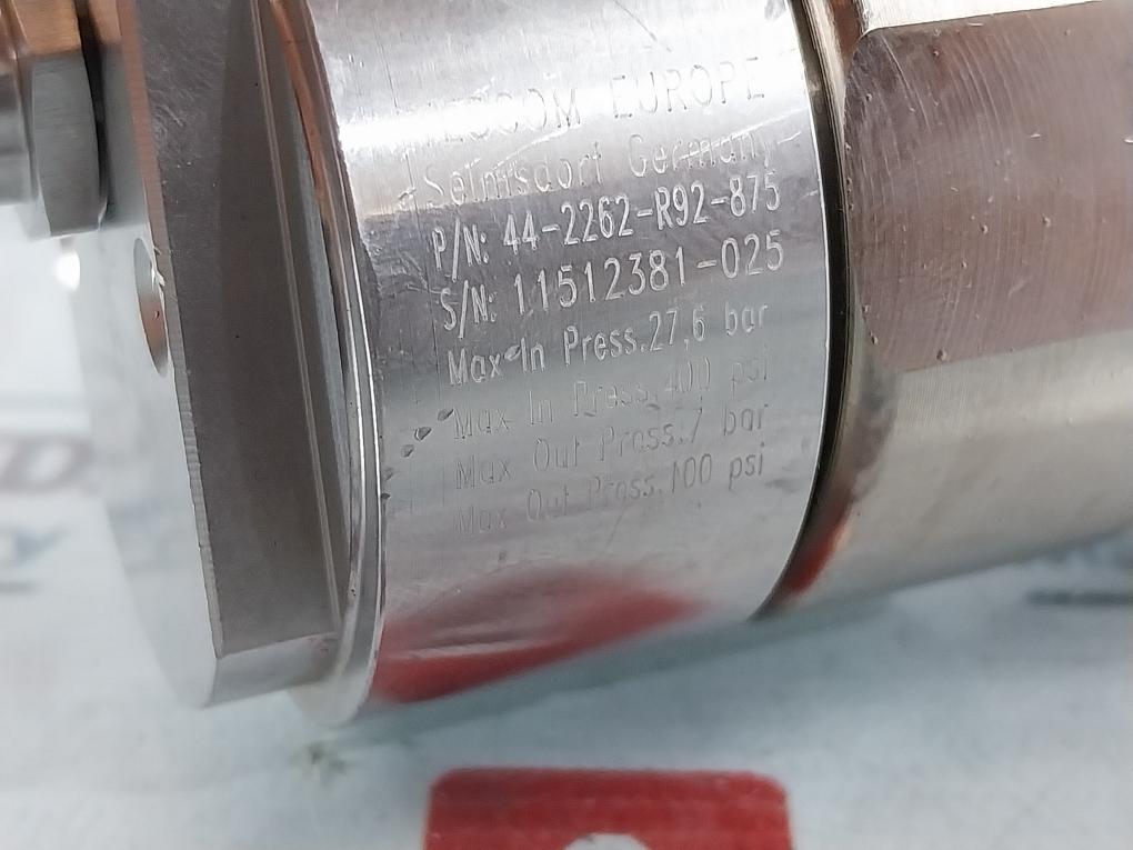 Tescom 44-2262-R92-875 Single Stage Pressure Regulator 27, 6 Bar