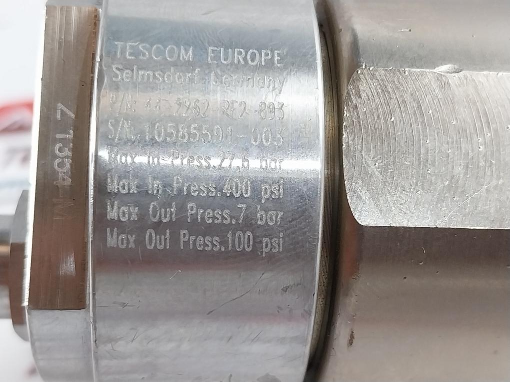 Tescom 44-2262-rf2-893 Pressure Regulator