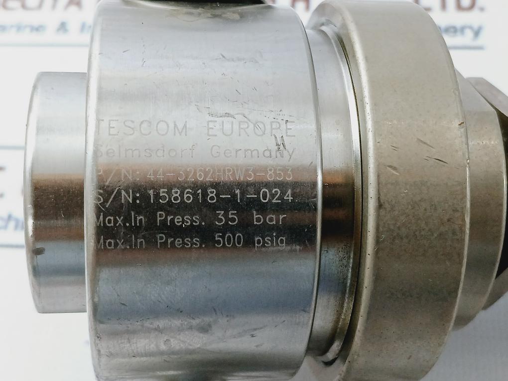 Tescom 44-3262Hrw3-853 Pressure Regulator 35Bar/500Psig