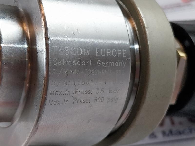 Tescom 44-3262Hrw3-853 Pressure Regulator With Pressure Gauge En837-1