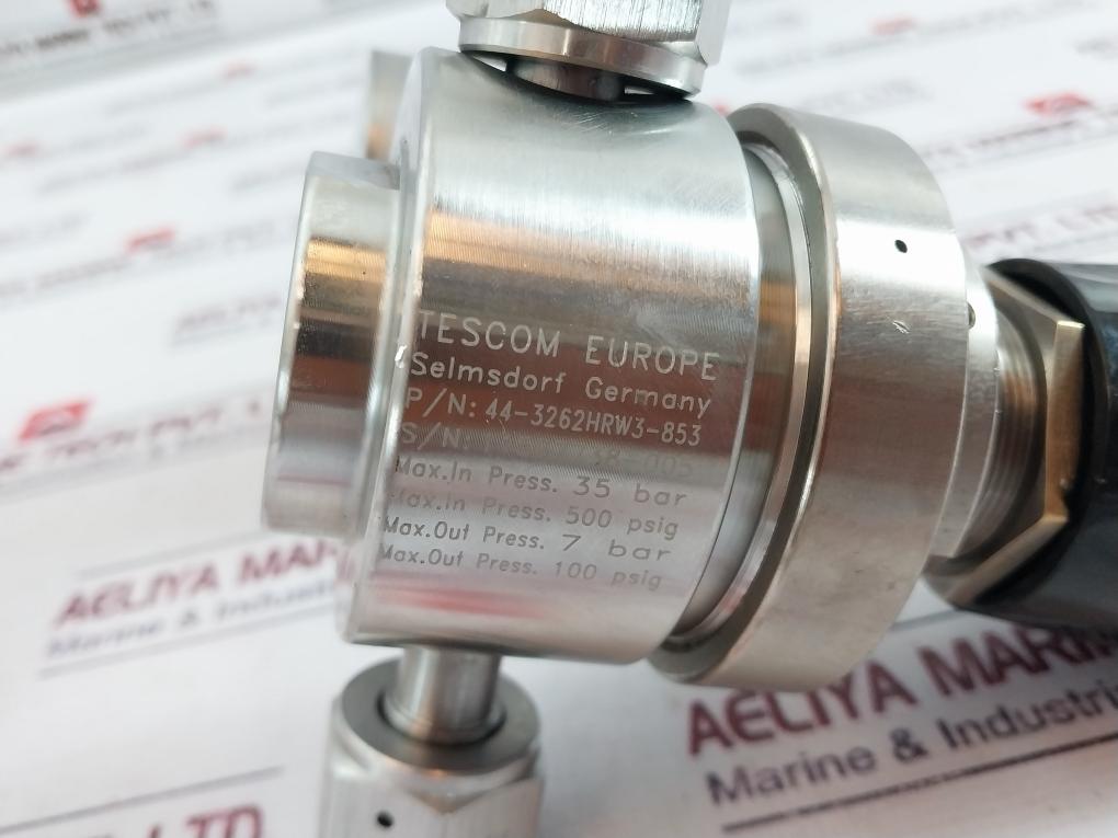 Tescom 44-3262hrw3-853 Pressure Regulator With Safety Glass