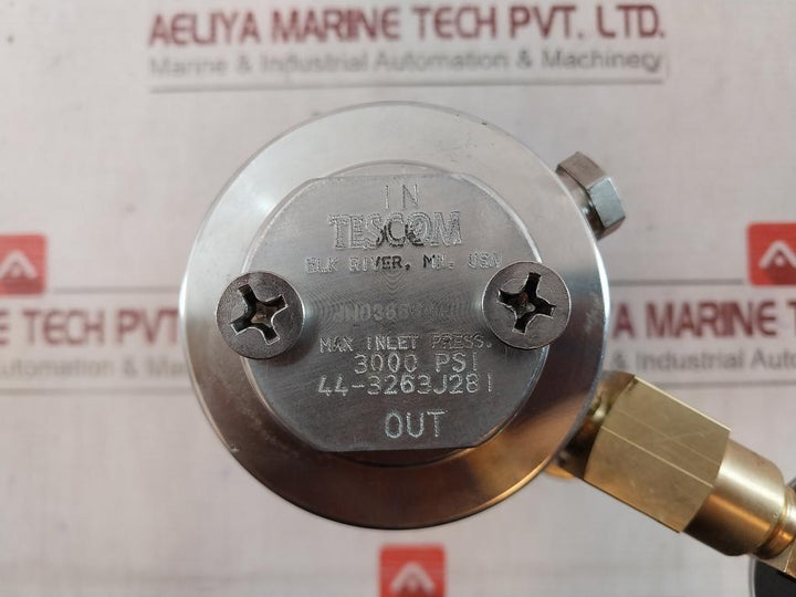 Tescom 44-3263J281 Air Gas Regulating Valve Assembly 1200/1360 Kpa
