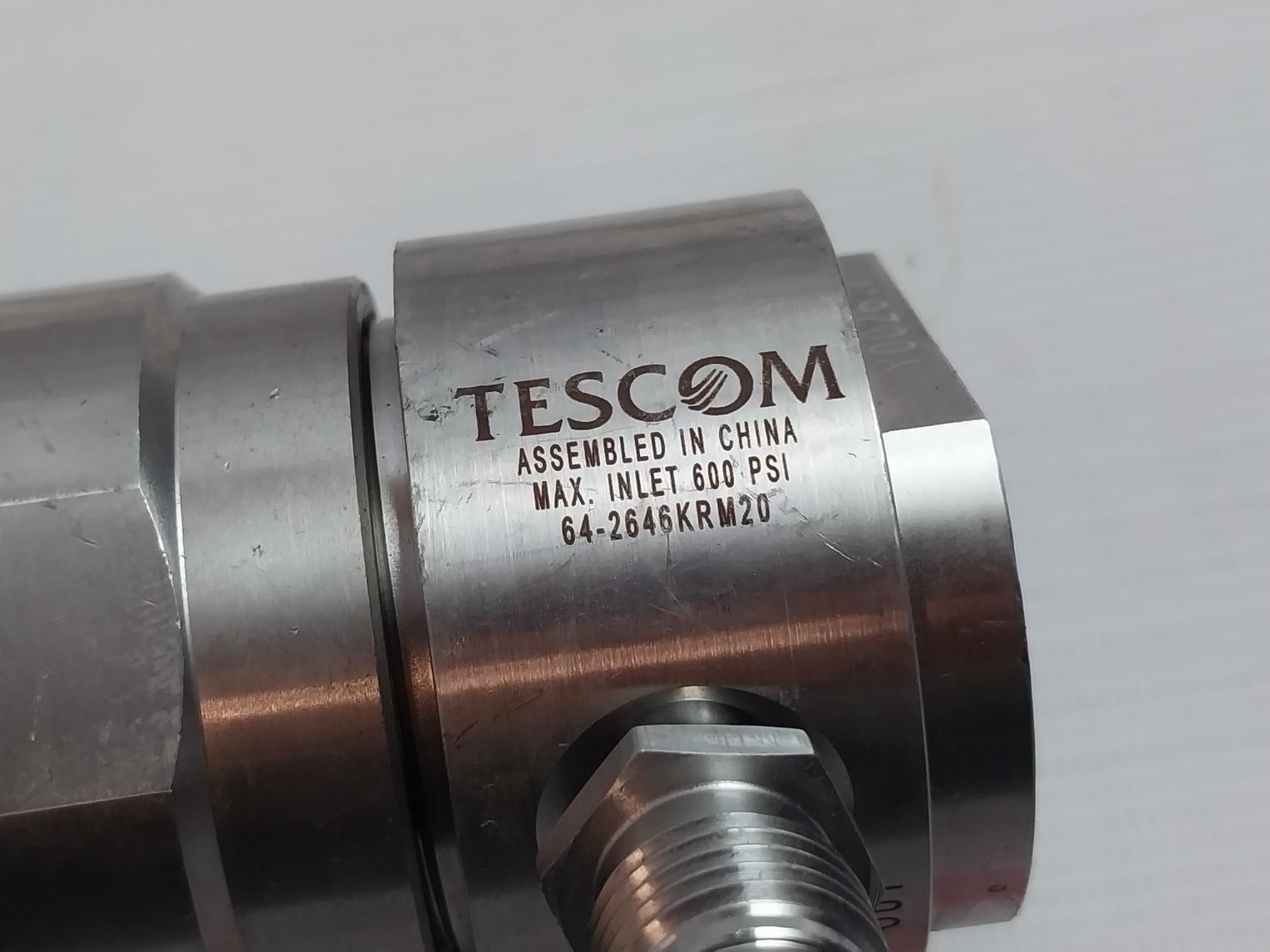 Tescom 64-2646Krm20 Pressure Regulator 600Psi