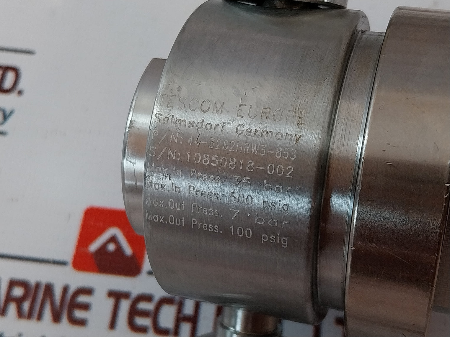 Tescom Europe 44-3262Hrw3-853 Pressure Regulator