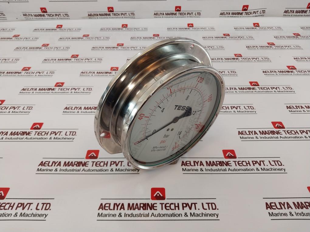 Tess 0-16 Bar Pressure Gauge 0-240 Psi 3/8