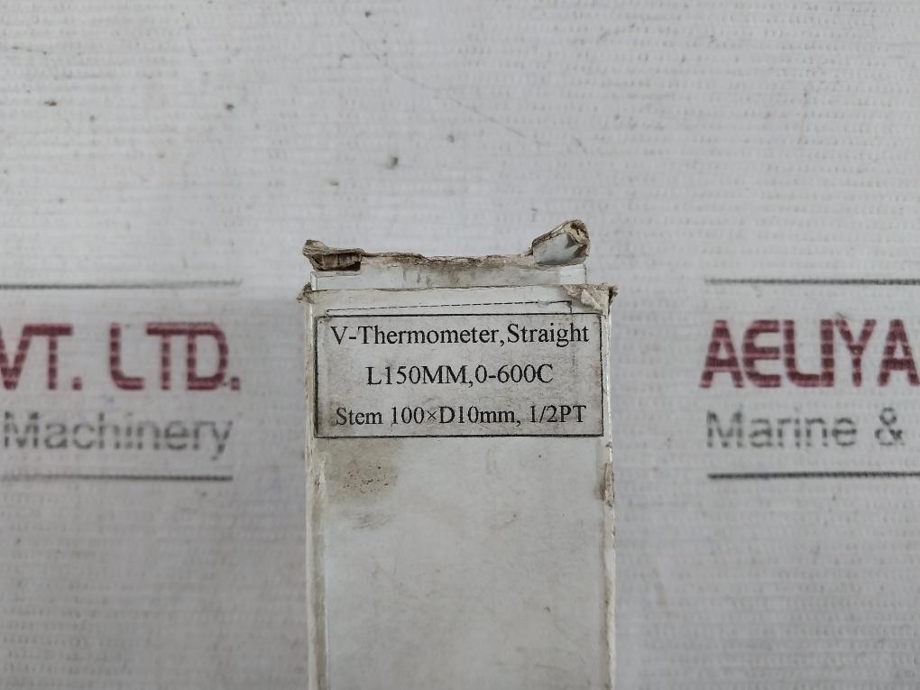 Tess 0-600C Straight Thermometer L150Mm 100 X D10Mm 1/2Pt