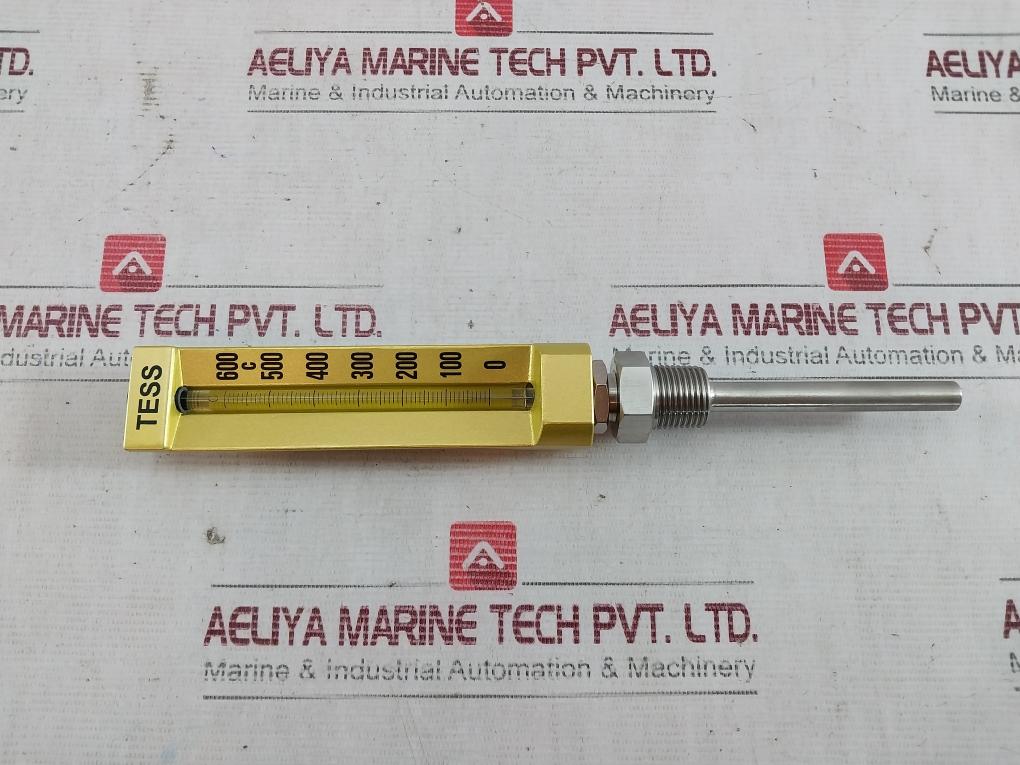 Tess 0-600C Straight Thermometer L150Mm 100 X D10Mm 1/2Pt