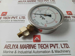 Tess En 837.1 Gly Pressure Gauge 1/2" Bsp, Bm 0-10 Bar 0-150 Psi