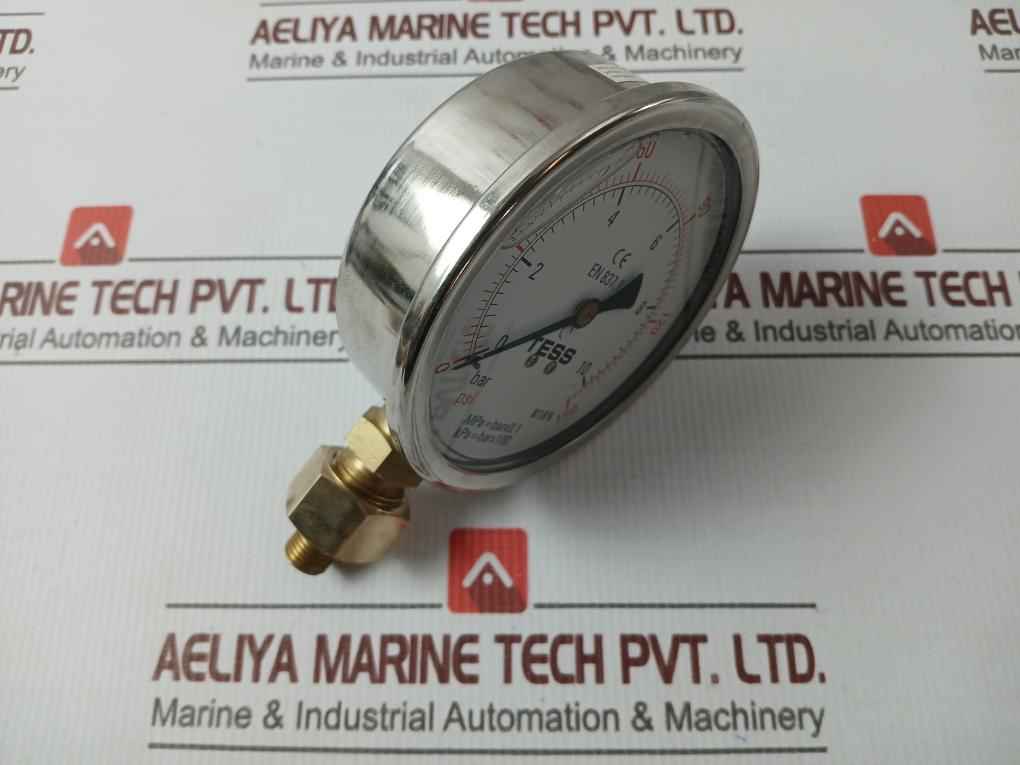 Tess En 837.1 Gly Pressure Gauge 1/2" Bsp, Bm 0-10 Bar 0-150 Psi