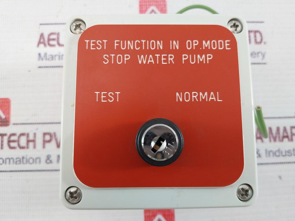 Test Function In OP.Mode Stop Water Pump