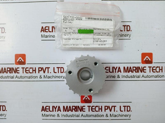 Tetra Pak 3601735 Aa Pulley 3601735-0000, 29-290707/9