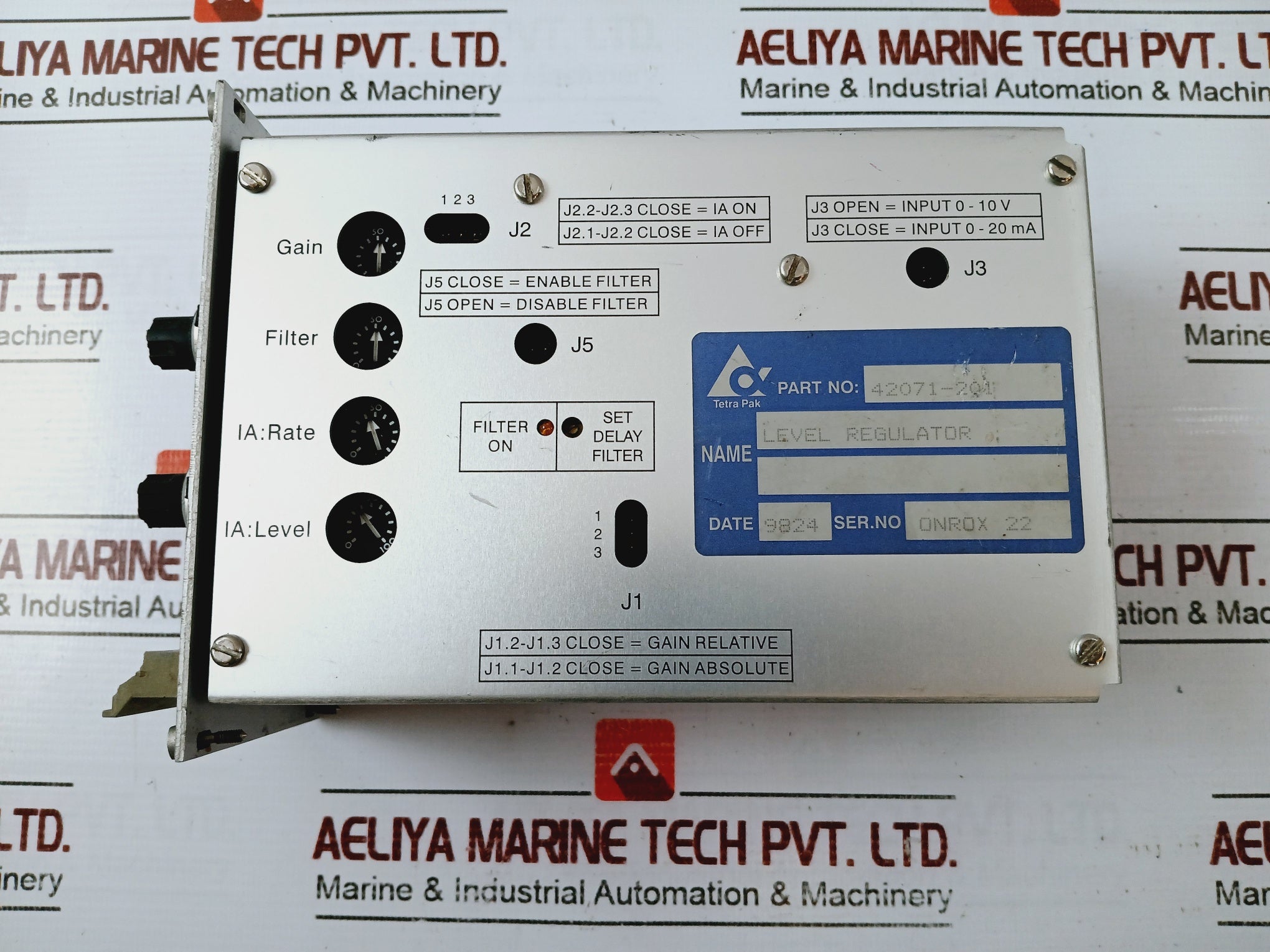 Tetra Pak 42071-201 Level Regulator Controller 0Nr0X177958