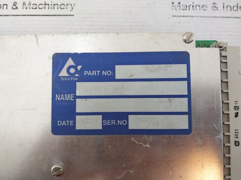 Tetra Pak 67347-101 Brake Regulator 537021-4 150-700Ma