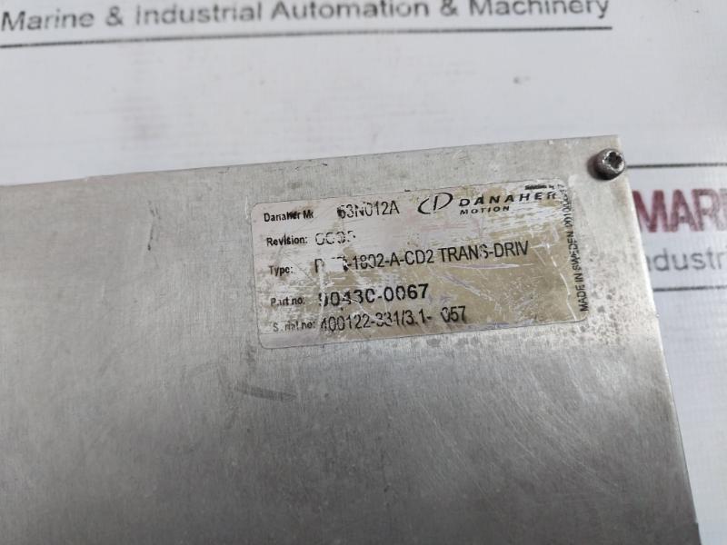 Tetra Pak Pme-1802-a-cd2 Motor Controller 53N012A Rev 0005 230 Vac 90430-67