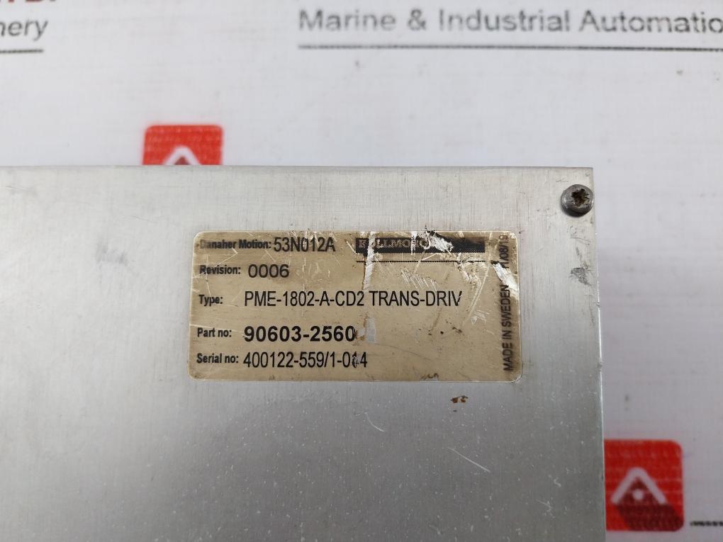 Tetra Pak Pme-1802-a-cd2 Motor Controller 90603-2560 2.5/1.2a