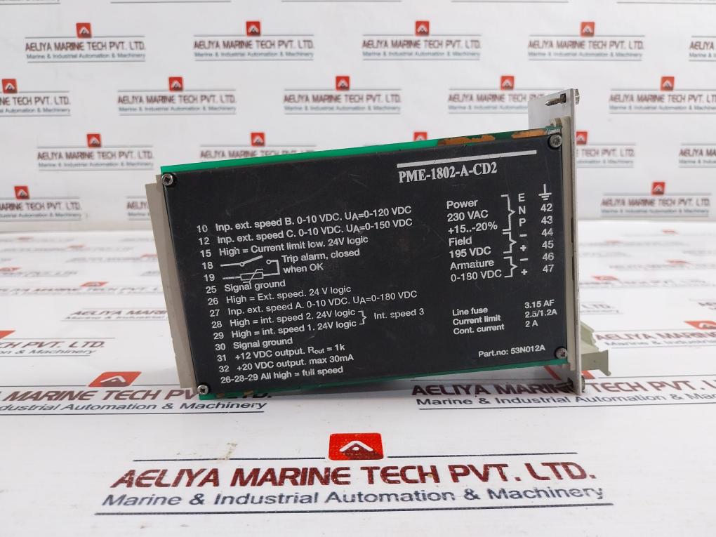 Tetra Pak Pme-1802-a-cd2 Power Supply Module 53N012A/ 90603-2560 2A Rev: 0006