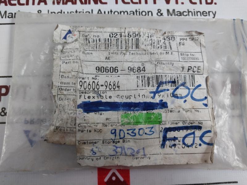 Tetra Pak R+w Flexible Coupling 90606-9684 9x10mm