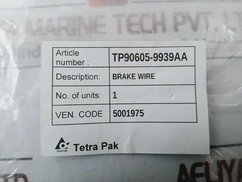 Tetra Pak Tp90605-9939Aa Brake Wire Assembly 90605-9939