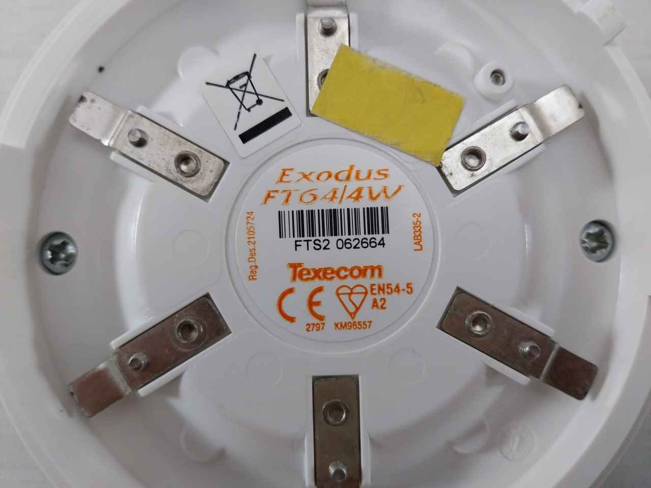 Texecom Ft64/4W Optical Smoke Detector Lab335-2