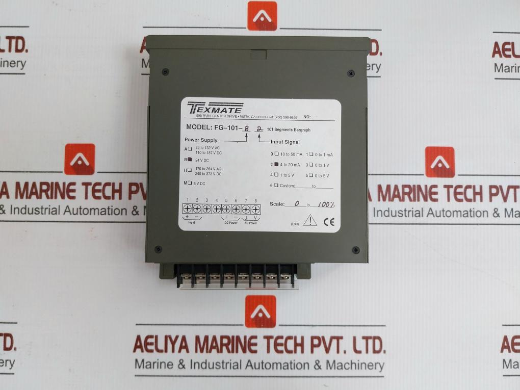 Edgewise Bargraph Meter Fg-101-b 2 Texmate 24Vdc 4 To 20 Ma
