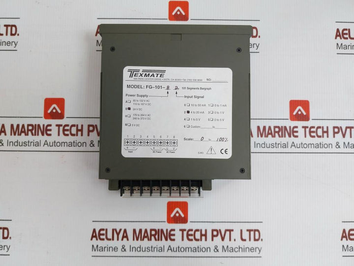 Edgewise Bargraph Meter Fg-101-b 2 Texmate 24Vdc 4 To 20 Ma