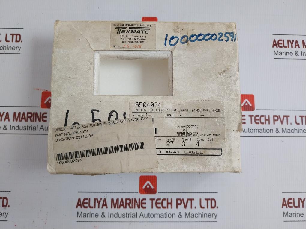 Edgewise Bargraph Meter Fg-101-b 2 Texmate 24Vdc 4 To 20 Ma