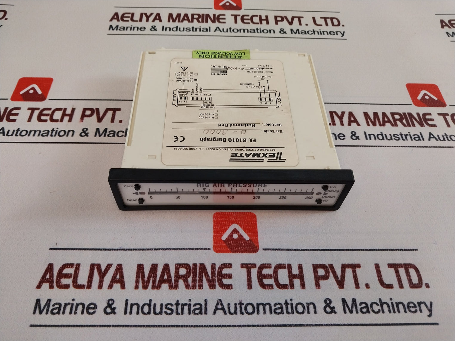 Texmate Fx-b101Q Rig Air Pressure Bargraph Meter 0-300 Rev.1