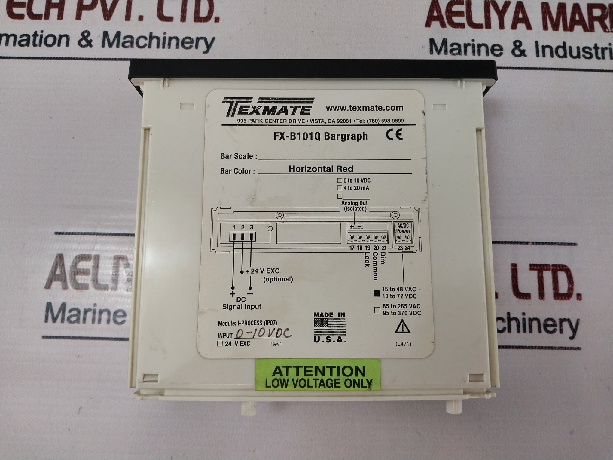 Texmate Fx-b101Q Bargraph Analog Output In-process (Ip07)