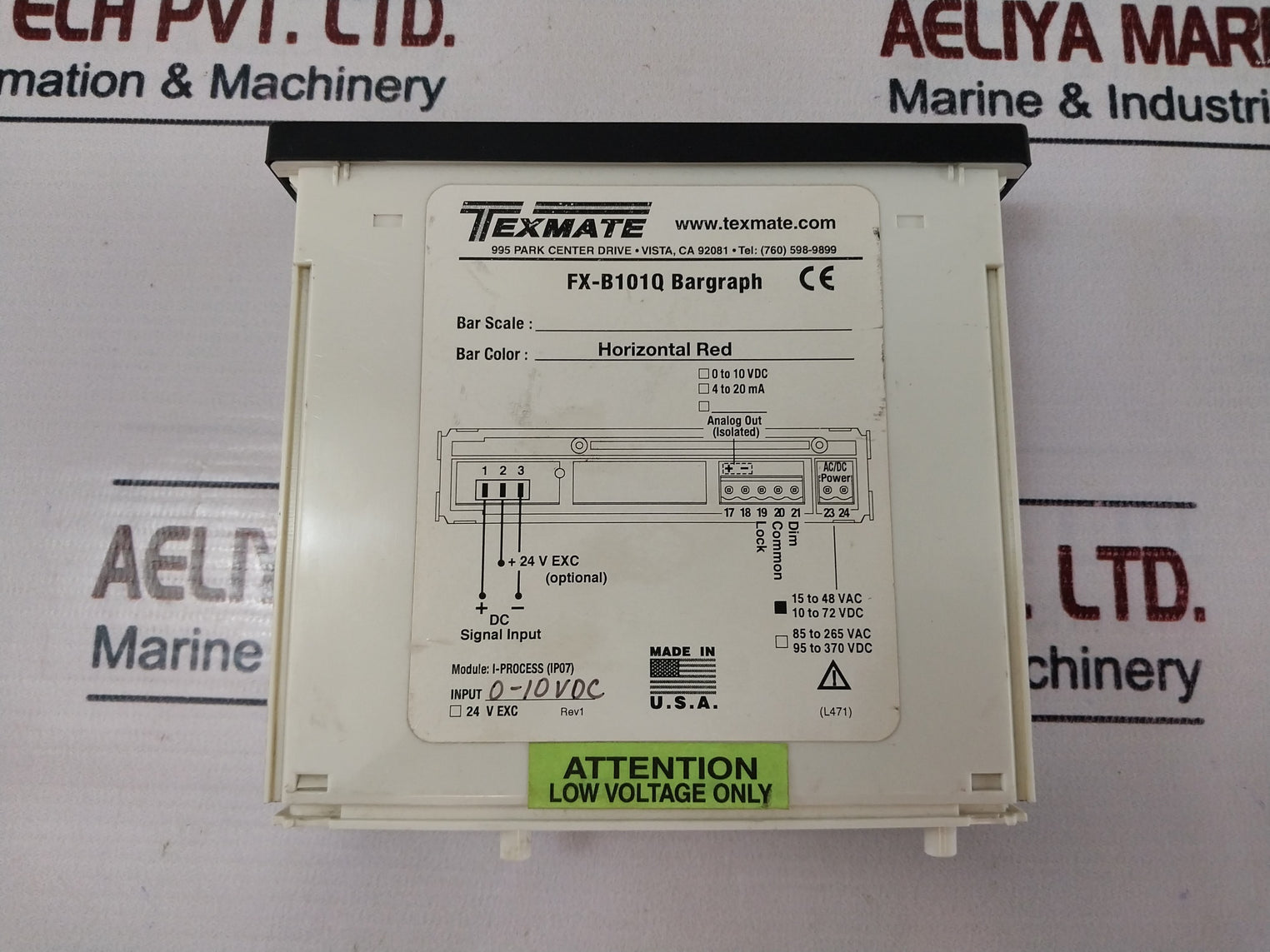 Texmate Fx-b101Q Bargraph Analog Outout I-process (Ip07)