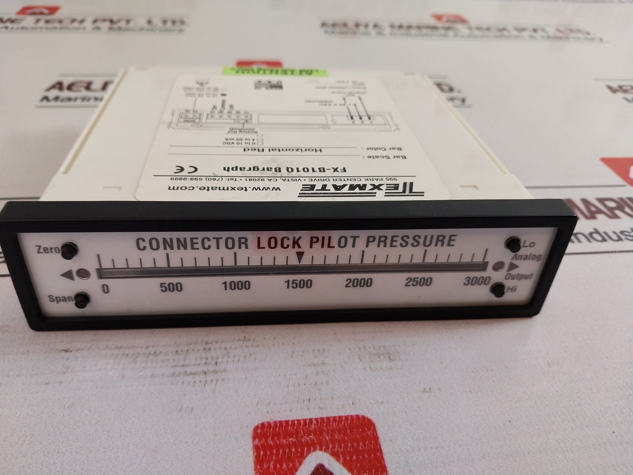 Texmate Fx-b101Q Bargraph Meter 0-3000 Rev.1