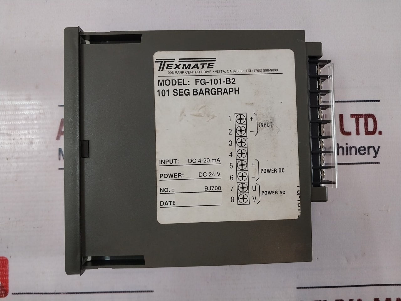 Texmate Fg-101-b2 Meter Metermaster Diverter Air Pressure Tmfg101B