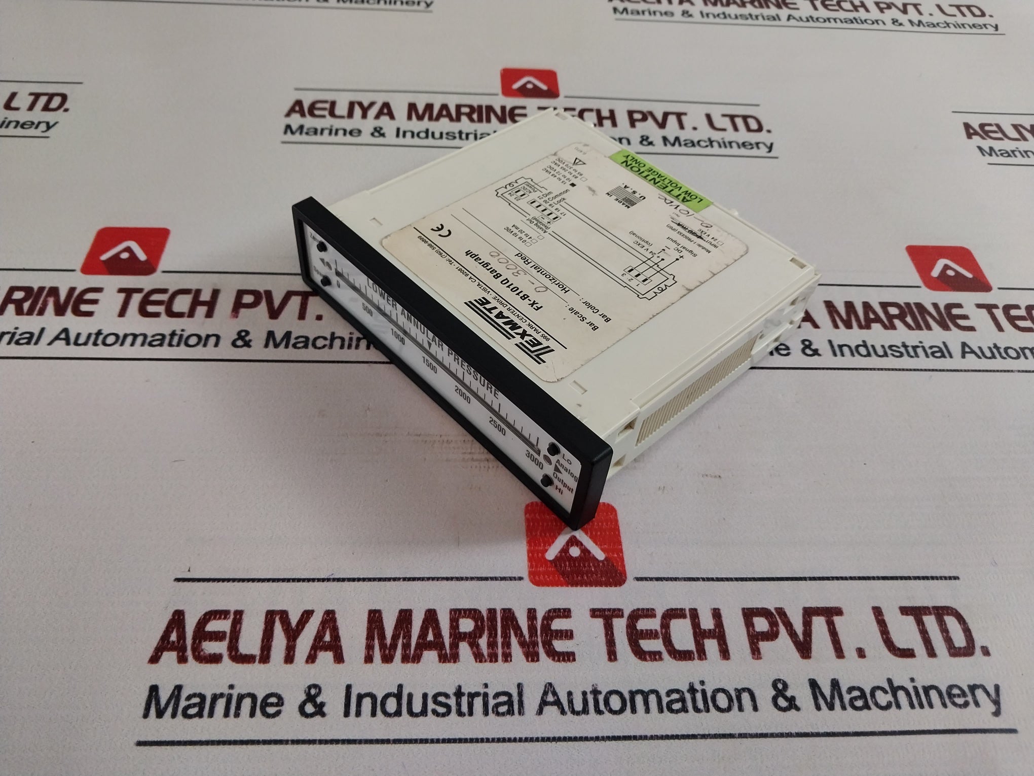 Texmate Fx-b101Q Bargraph Meter 0-3000 I-process (Ip07) Rev: 1 0-10Vdc 15-48 Vac