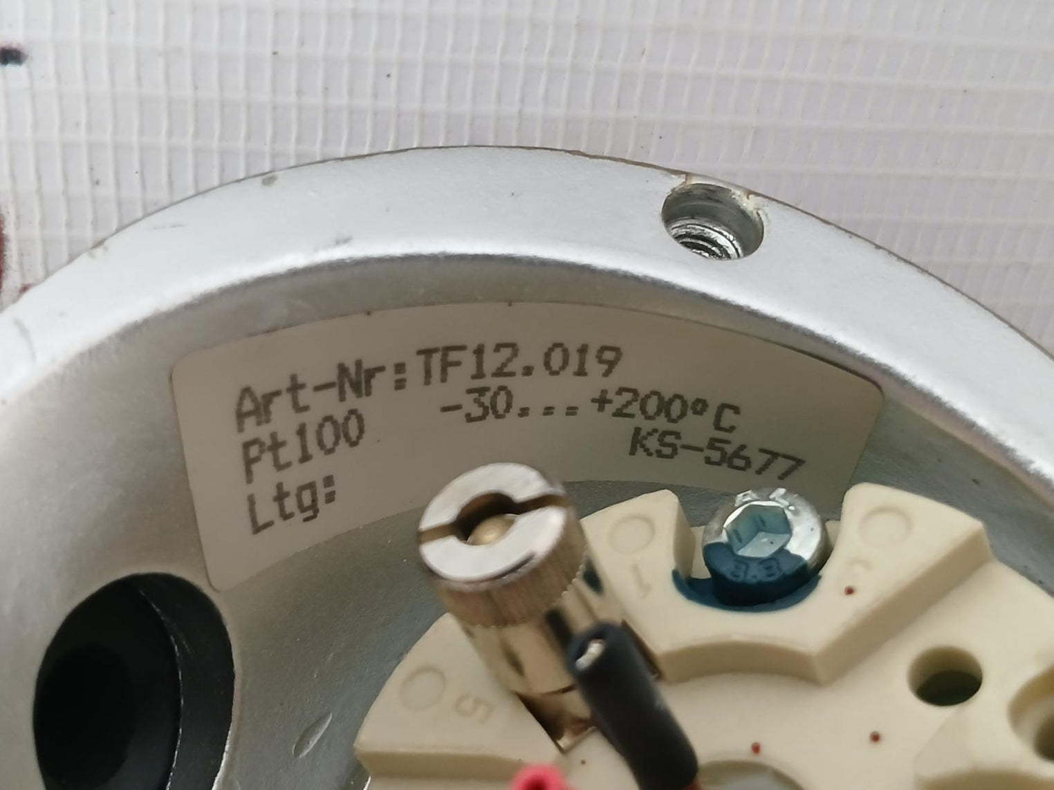 Tf12.019 Temperature Sensor Pt100 -30...+200 C, Ks-5677 200-mm